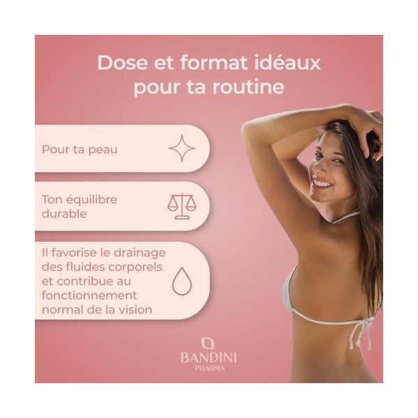 Bandini® Bêta carotène | Complément Alimentaire Bronzage Intense & Protection Peau Soleil | 180 Capsules pour 3 Mois | Beta C