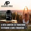 Amando Perez Beta Tan+ Bêta Carotène 50 000 UI - 180 Gélules Haute Absorption - Vegan et à Dose Élevée - Bêta Carotène extrai
