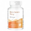 Vitamintrend Bêta-carotène 15mg, 180 gélules molles de 15mg chacune correspondant à 25.000 UI , hautement dosé, sans stéarat
