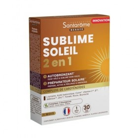 Santarome - Sublime Soleil 2en1 - Complément alimentaire Autobronzant et Préparateur Solaire - Complexe de caroténoïdes - 30 