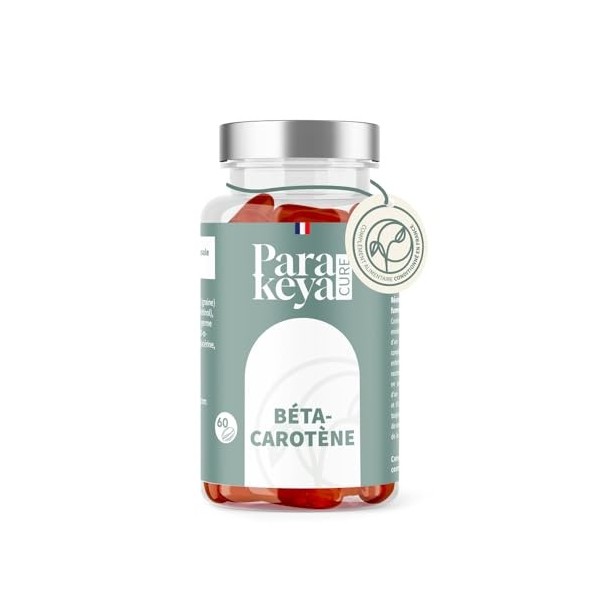 Parakeya - Béta-carotène|Complément alimentaire| 60 capsules Bêta-Carotène