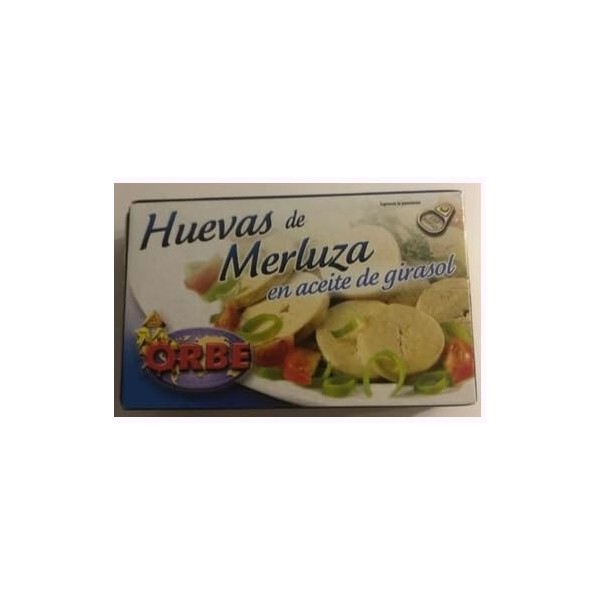 Orbe Œufs de Merlan en Huile de Tournesol, Pack de 3 Boîtes de 120g, Poids Net 80g, Riche en Oméga-3 et Protéines, Conserve A