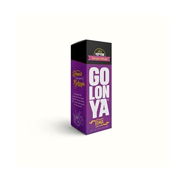 Golonya - REMIX - Flacon deau de Cologne - Bouteille de Kolonya 250ml - Rafraîchissant - Intense - Senteur Originale - Parfu