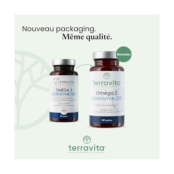 Oméga 3 Brevetés EPAX® + Coenzyme Q10 Ubiquinol Kaneka® | Poissons Sauvages | Système Cardiovasculaire - Immunitaire - Cérébr