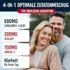 Ubiquinol CoQ10 600 mg Capsules Molles Avec Extrait de Shilajit 300 mg, Omega-3 150 mg - Système de Livraison Dual - Absorpti...