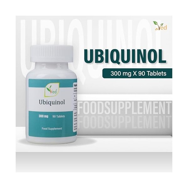 Avec lubiquinol | Forme active coq10 | Absorption élevée/Bioactivité améliorée | 300 mg, 90 comprimés
