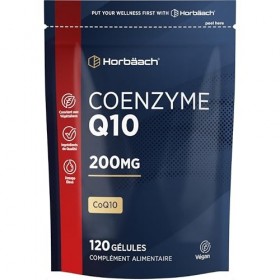 Coenzyme Q10 | 200mg Ubiquinone | CoQ10 200mg | 120 comprimés | Convient aux végétariens et végétaliens | Horbaach