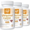 Ubiquinol CoQ10 600 mg gélules softgel - Forme active de CoQ10 plus vitamine E & oméga 3 6 9 - Antioxydant avancé coenzyme Q1...