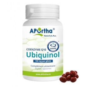 APOrtha Kaneka Ubiquinol Coenzyme Q10 100 mg 60 gélules I CoQ10 gélules hautement dosées 100 mg I Haute biodisponibilité grâc
