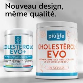 Cholesterol PiùLife – Levure de Riz Rouge avec Berberis aristata, Fenugrec, Policosanol, Coenzyme Q10 et Thiamine – 2 Gélules...