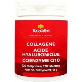 Collagène Marin – Acide Hyaluronique & Q10 – 120 Comprimés – Éclat de la Peau, Élasticité & Articulations – Cure 4 Mois – For