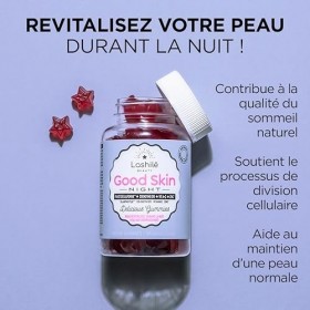 Lashilé Beauty - Complément Alimentaire - Régénérateur de peau pendant la nuit - Good Skin Night - Made In France - Coenzyme ...