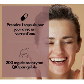 EXVital® Q10 Coenzyme, 200 mg par gélule, 120 gélules végétaliennes, suffit pour 4 mois, hautement dosé et sans additifs, pro