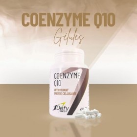 1Defy - Coenzyme Q10 - Ubiquinone - Expertise pharmaceutique - Enveloppe gélatine animale - 30 gélules