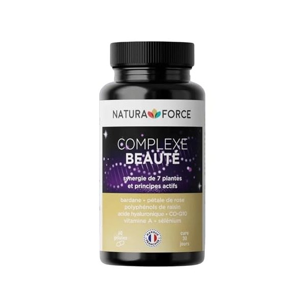 Complexe Beauté - peau saine et saine - combat la formation de radicaux libres - Hydrate lépiderme - Antioxydants - Maintien ...