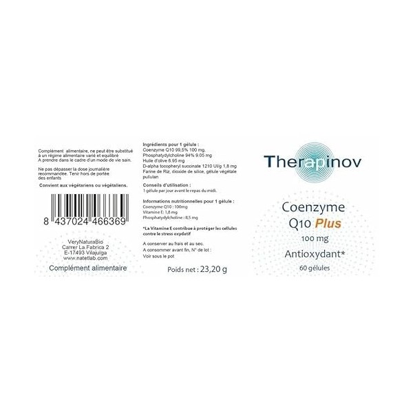 Therapinov Co-Enzyme Q10 100mg Plus
