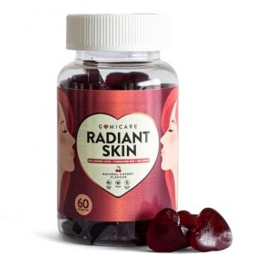 GOMICARE – Gummies dAcide Hyaluronique + Coenzyme Q10 + Sélénium + Vitamines C, E et Zinc – Bonbons Gommes Vegans pour une