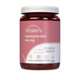 Vitalers Coenzyme Q10 100 mg - 60 gélules, Végétalien, 2 mois de supplémentation Sans conservateur, Composition pure