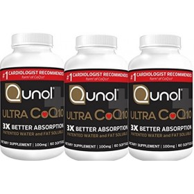 Qunol – Ultra CoQ10 100 MG, 3Pack 60 Count Coenzyme Q10