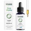 Pure Organic Vitamins Gouttes liquides de coenzyme Q10 avec vitamine E – Complément alimentaire CoQ10 – Technologie MyCell, a