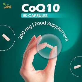 Ved Best CoQ10 à haute absorption, végétarien, sans gluten, complément alimentaire, 300 mg 90 gélules végétales