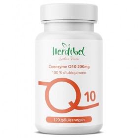Coenzyme Q10 200mg | 120 gélules végétaliennes de CoQ10 100% pure pendant 4 mois | Q10 naturellement fermenté | Antioxydant, 