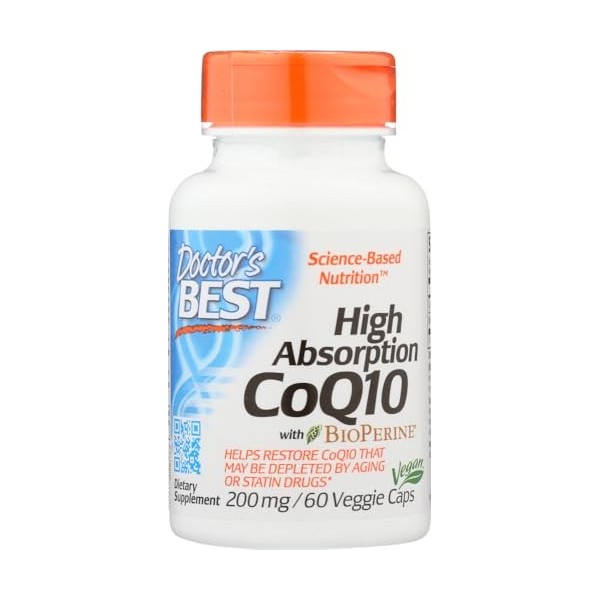 High Absorption CoQ10 with BioPerine, 200mg - 60 vcaps
