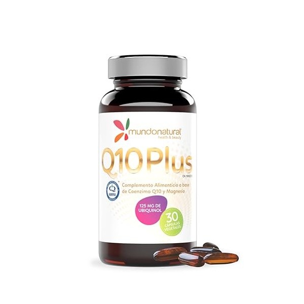 MUNDONATURAL Q10 Plus UBIQUINOL 30 Cap, Standard, Unique