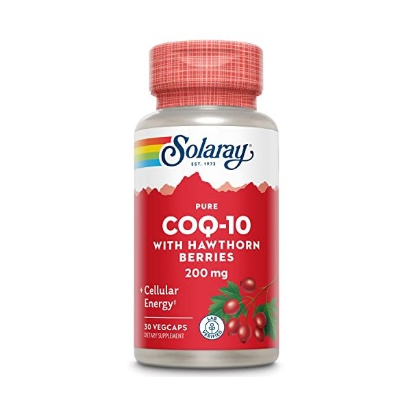 SOLARAY PURE COQ10 200mg 30vcap. – complément alimentaire sous forme de gélules, à prendre régulièrement selon la dose consei
