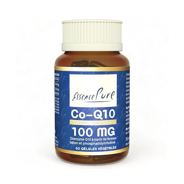 Coenzyme Q10 Kaneka 100mg | Technologie de Bio Fermentation Exclusive | Haute Assimilation | Renforcé en Phosphatidylcholine