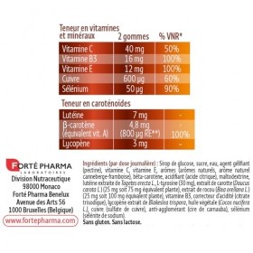 Forté Pharma - Expert AutoBronz Gummies solaire - L-tyrosine, Lutéine, Beta carotene - Complement alimentaire bronzage - Tein...