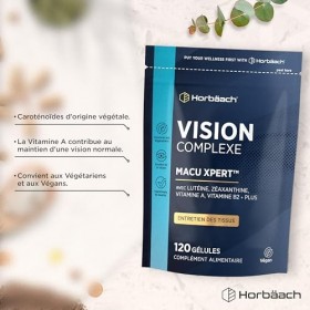 Luteine Zeaxanthine Myrtille pour les Yeux | Supplément Oculaire | Eye Health Supplement | 120 comprimés végétaliens | par Ho