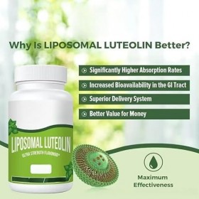 Lutéoline liposomale, absorption maximale, flavonoïde puissant, lutéoline
