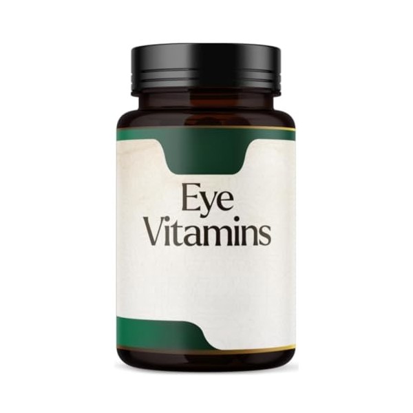 Vitamines oculaires : soutiennent la santé de la rétine et des yeux, peuvent être prises par les adultes et les personnes âgé