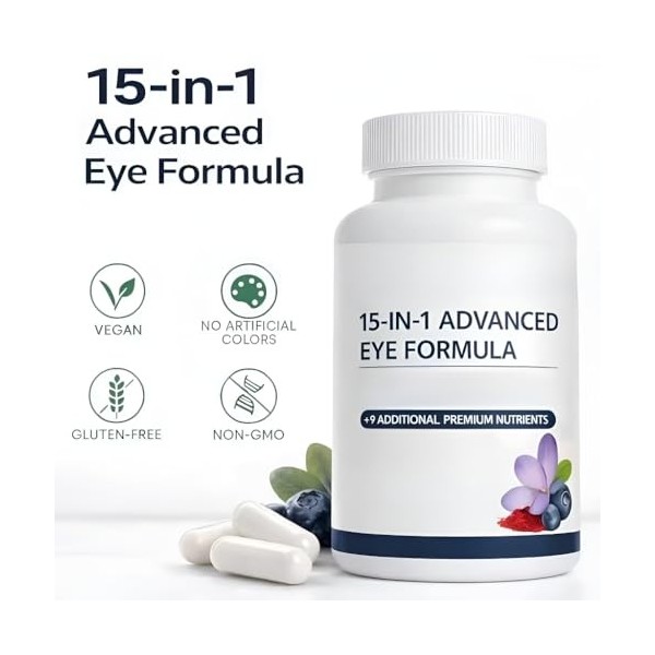 Formule Oculaire Avancée 15 en 1, Soutien à la Vision et à la Concentration 2