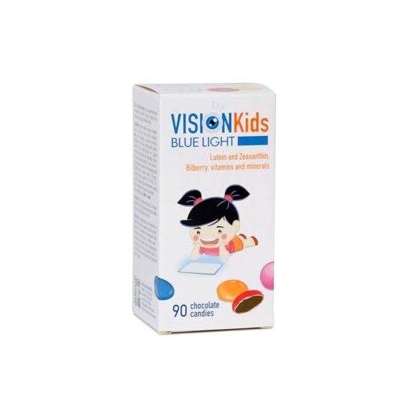 Supplément pour la vue enfants Vision Kids BLUE LIGHT à base de lutéine, zéaxanthine et canneberge noire | Confettis exquis a
