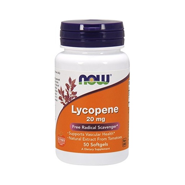 NOW Foods Lycopene, 20mg - 50 softgels Lycopène