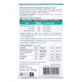 GRANIONS - COMPLEXE ANTI TACHE VISAGE – Glutathion, Vitamine C, Zinc bisglycinate, Selenium, Niacinamide - Éclat, Uniformité 