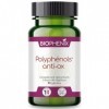 Biophénix Polyphénols Anti-Ox 30 Gélules - Complément Alimentaire 100% Naturel à Base de Végétaux - Resvératrol, Acérola Sauv