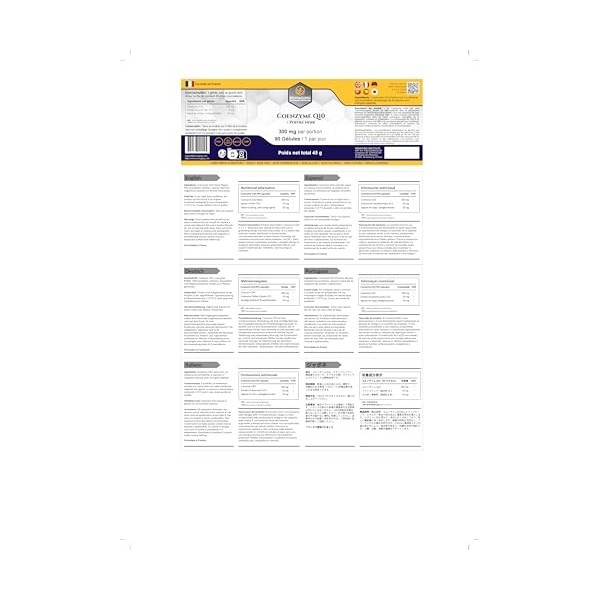 NovAging CoEnzyme Q10 300 mg + Poivre Noir - Antioxydant - Vitalité Anti-Age - 90 Gélules - 3 Mois - 100% Vegan - Dose adapté