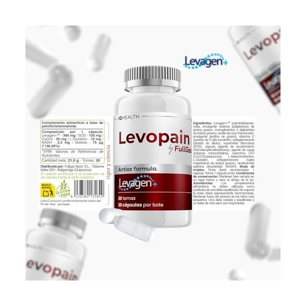 FullGas Levopain | Levagen+ avec antioxydants | 30 capsules