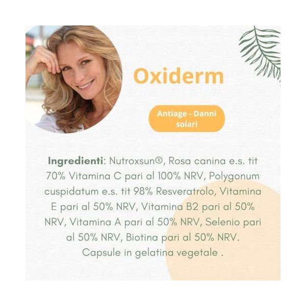 Fitoben | Oxiderm Complément Naturel Contre le Vieillissement de la Peau, Dommages Oxydatifs et Solaires. 30 Capsules végétal