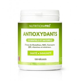 Antioxydants - 60 gélules | Protection cellulaire • Anti-âge | Glutathion, NAC, Q10, Vitamines | Lutte contre le vieillisseme