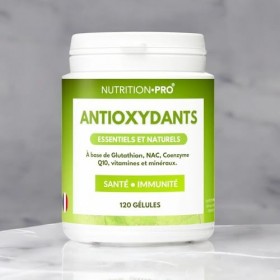 Antioxydants - 60 gélules | Protection cellulaire • Anti-âge | Glutathion, NAC, Q10, Vitamines | Lutte contre le vieillisseme