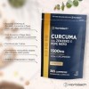 Curcuma Gingembre Poivre Noir 1500mg | 365 Comprimés Végans | Complexe de Curcuma avec Pipérine | Horbaach