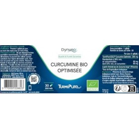 Curcumine BIO Optimisée qualité TurmiPure Gold® - 95% Curcuminoïdes - Articulations Circulation - 340 fois plus Biodisponible...