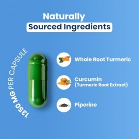 ZEROHARM Curcumine liposomale 1340 mg avec curcuma et pipérine – Soutien articulaire, anti-inflammatoire et immunitaire – Abs