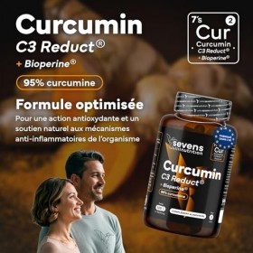 Curcumine C3 Reduct® avec BioPerine 95% – Curcuma Premium avec Huile d’Olive et MCT – 120 Softgels – Puissant Anti Inflammato
