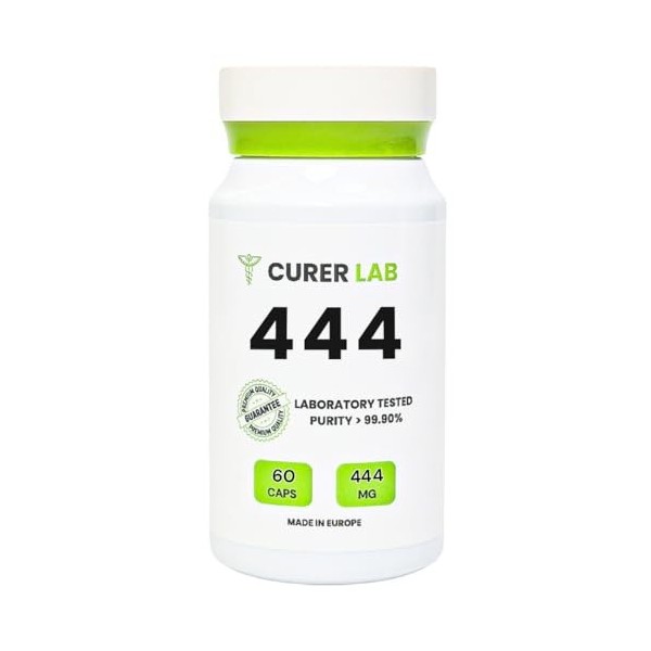 CURER LAB F-zole 444 mg | 60 capsules | 99,90% de pureté | Vérifié par un laboratoire indépendant