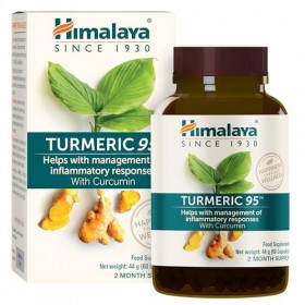Himalaya Curcuma 95 Supplément avec curcumine/curcuminoïdes, soutient le système immunitaire, résistance aux allergies, 600 m...